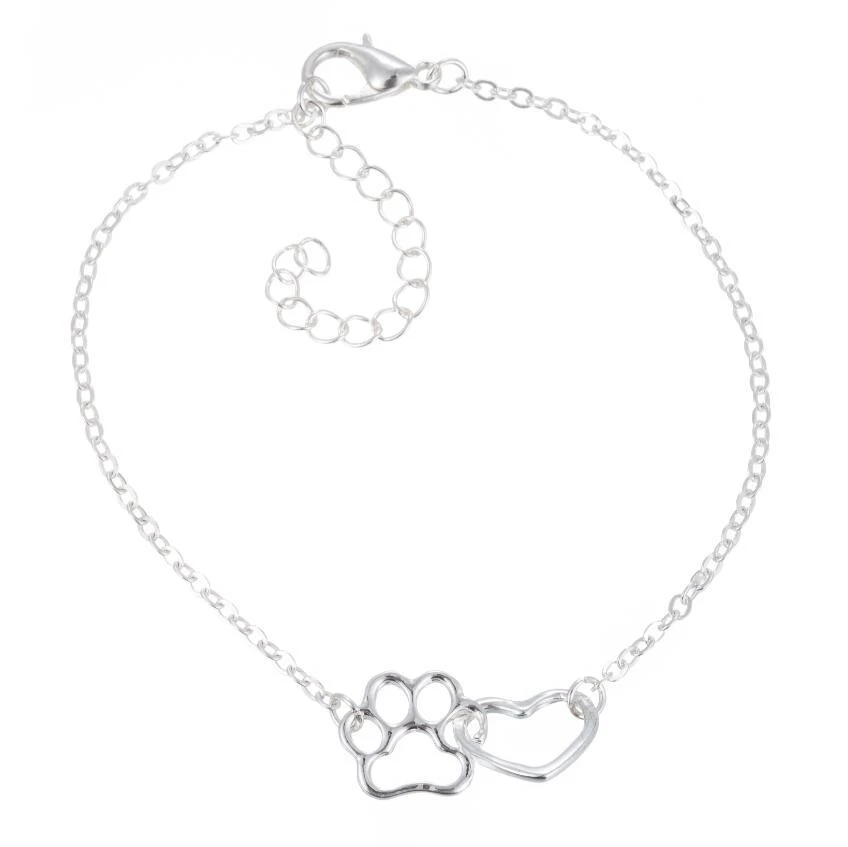 Bracelet d'empreinte à la patte de compagnie creuse