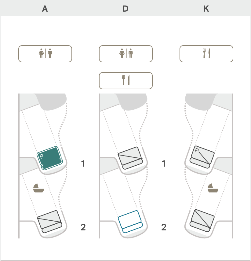 Cathay Pacific First Class Seat Map