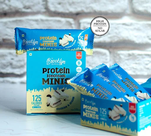 Cookies and Cream Protein Minis-Pack of 4 (No Added Sugar)