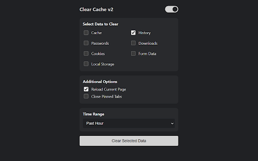 Clear Cache