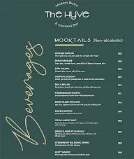 The Hyve menu 2