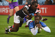 Madosh Tambwe of the Bulls during the Currie Cup match against the Sharks at Loftus Versfeld in Pretoria on March 16.