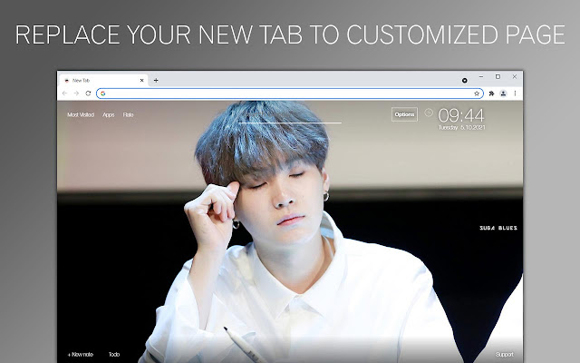 BTS Suga (Min Yoongi) New Tab