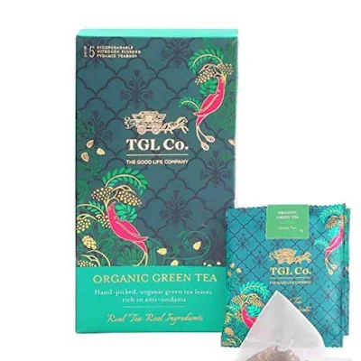 TGL Co. Organic Green Tea Retail Teabag Box Gm