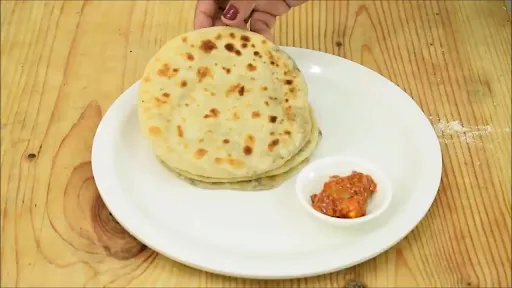 2 Aloo Paratha With Dahi And Achar