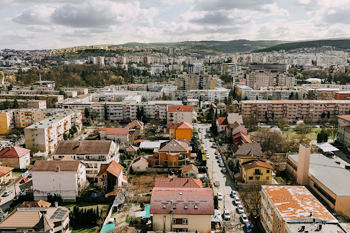 Aerial view of a residential neighborhood - Prestige house for sale in Bucharest, 13 rooms