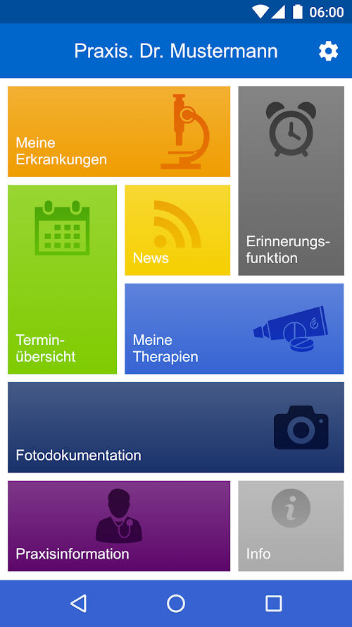 Android application derma4patient screenshort