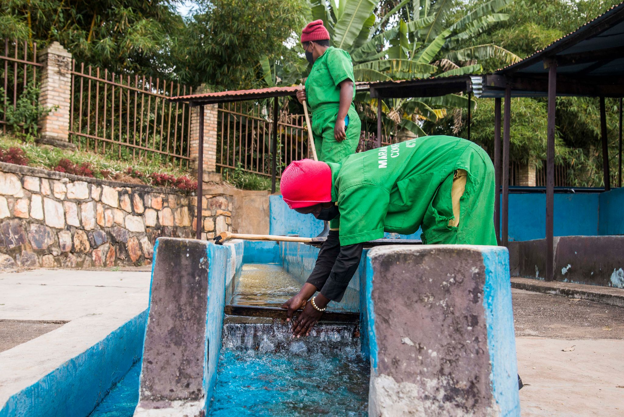 Washing Station für Kaffee in Ruanda