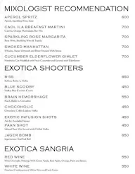 Exotica menu 2