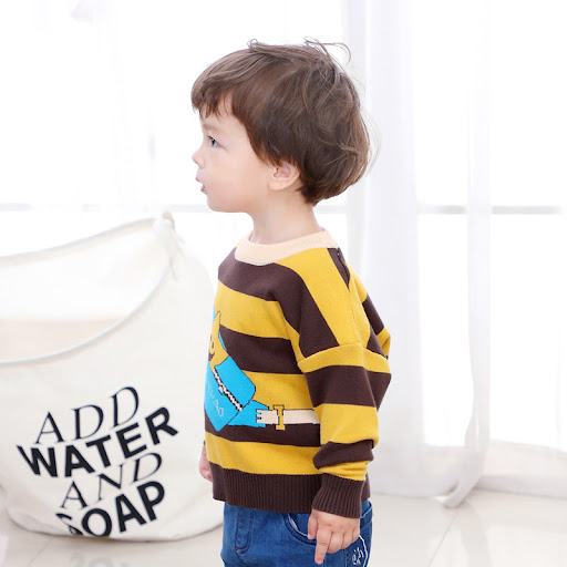Title 6, Childrens striped sweater, offering comfort an...