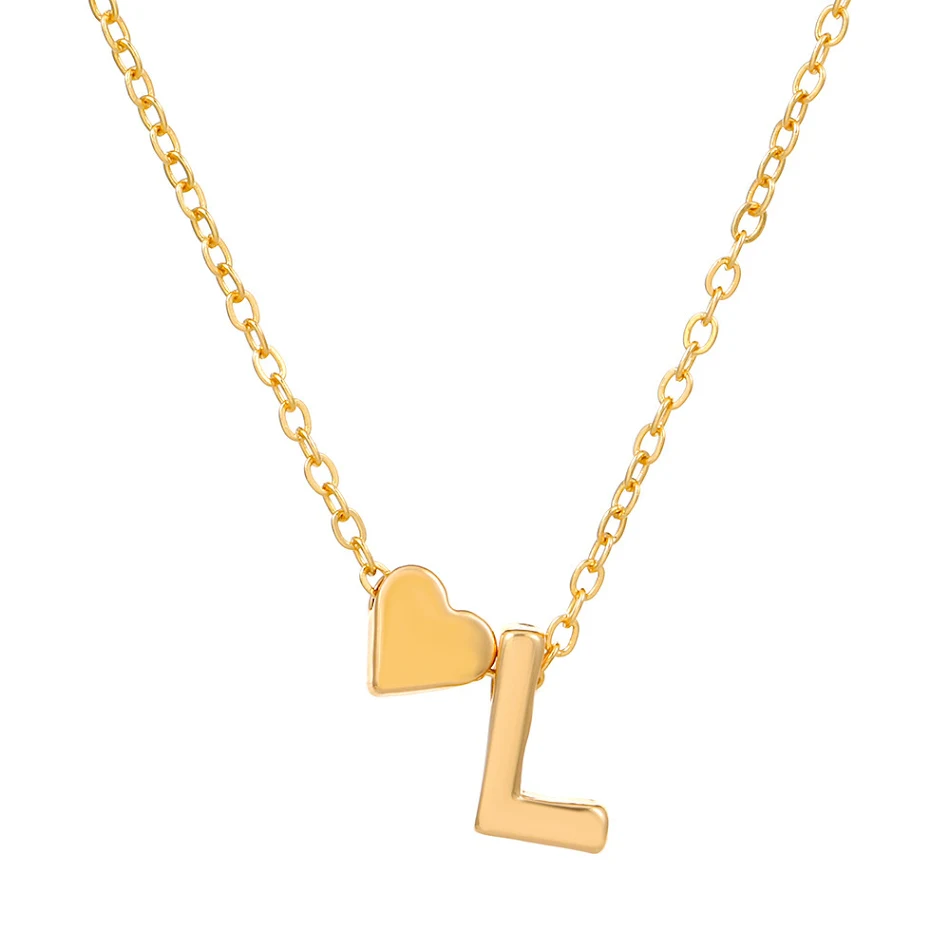 Collier Lettre Anglaise Amour Mode Européenne et Américaine Simple, 26 Lettres pour un Style Élégant, Bijou Parfait pour un Cadeau