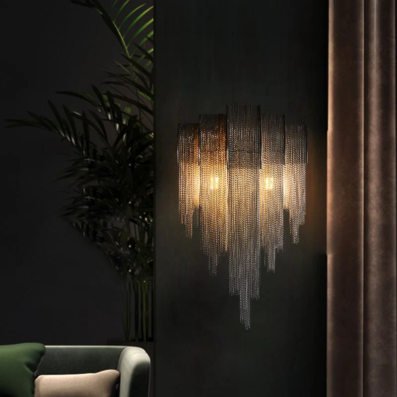 Title 2, Italiaanse Net Red aluminium kettingkwast wandlamp