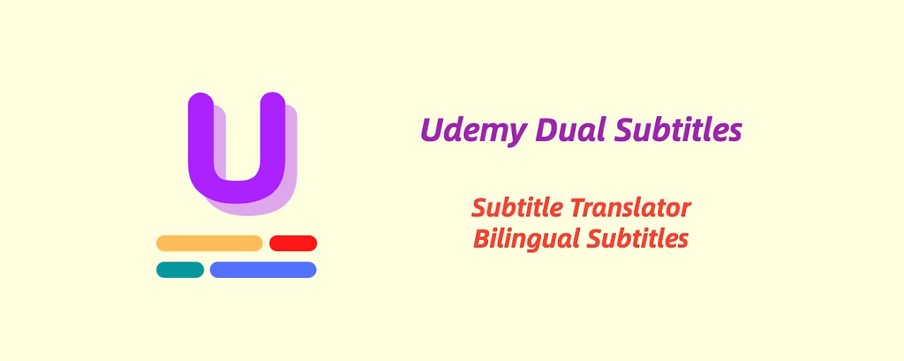 Udemy Dual Subtitles - Subtitle Translator Preview image 2