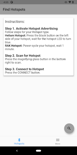 Screenshot Helium Hotspot Utility
