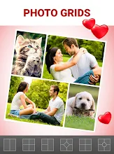 Love Collage Maker Photo Editor Heart Frames Aplicații Pe