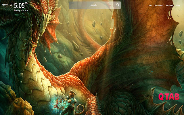 History of Dragons Wallpapers Theme New Tab