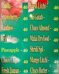 Shreeji Ice Cream menu 3