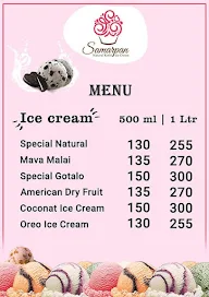 Samarpan Natural Kothi Ice Cream menu 2