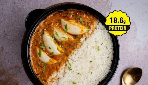 High Protein - Egg Curry Masala Low GI Rice Bowl