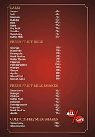 All Cafe menu 2