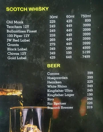 Eskobar menu 