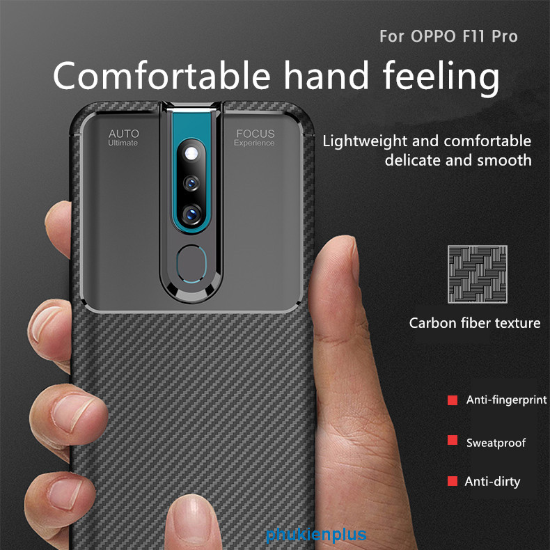 OPPO F11 Pro Case khuấy đảo thế giới với mặt lưng vân carbon kiểu cách - 3