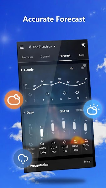 GO Weather Forecast Screenshot Image