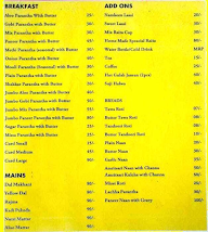 Nehal Sandhu Dhaba menu 2