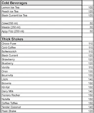 Foodies' Arena menu 3