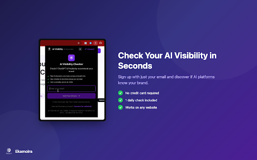 AI Visibility Checker by Ekamoira screenshot 1