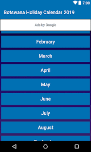 Botswana Holiday Calendar 2019(圖1)-速報App
