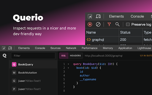 Querio - GraphQL and HTTP requests inspector