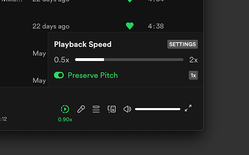 Spotify Playback Speed