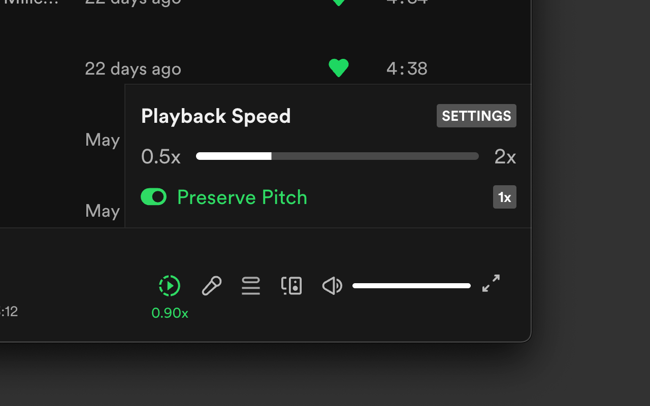 Spotify Playback Speed Preview image 2