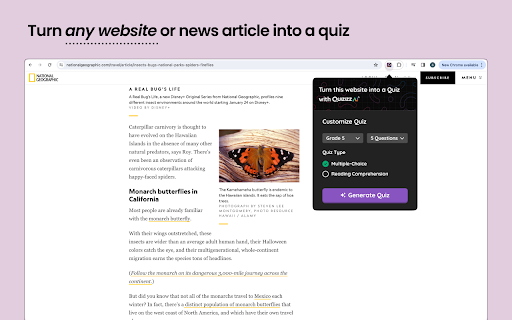 Quizizz AI: Turn Any Website into a Quiz