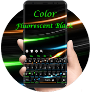 Color Fluorescent Black Keyboard  Theme  Icon
