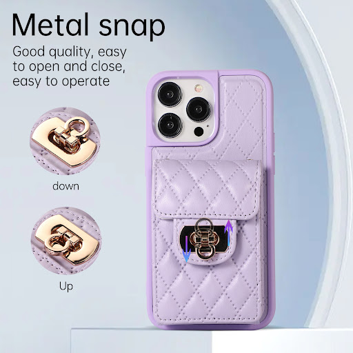 Title 6, Phone Back Cover Case with Card Holder and Prot...