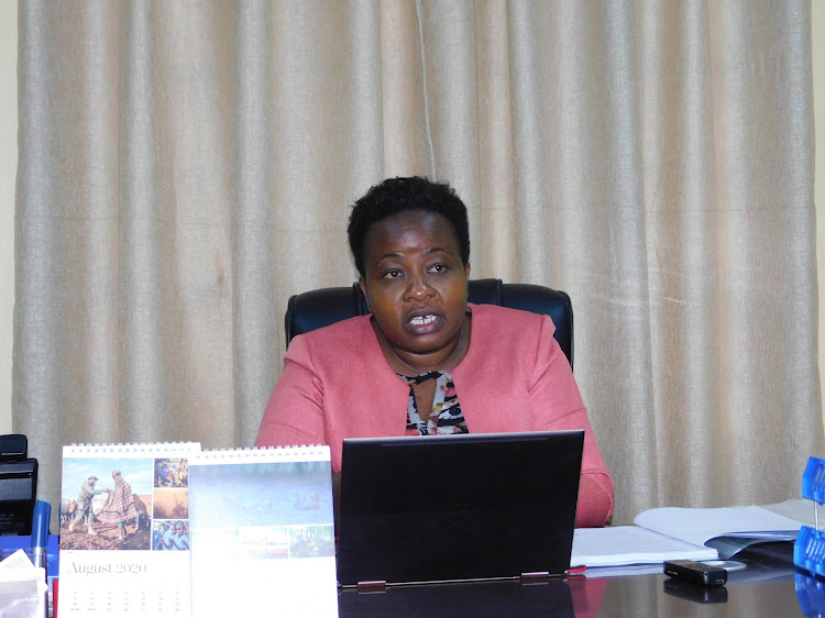 Nyandarua executive for Water, Tourism, Environment and Natural Resources Milka Wanjiru on Wednesday, July 22, 2020