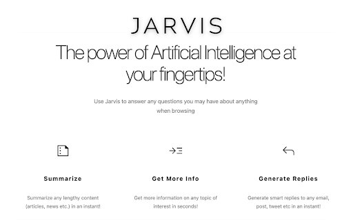 Jarvis - Your Smart ChatGPT AI Assistant