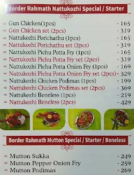 Courtallam Border Rahmath Kadai menu 4