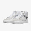 sb zoom blazer mid premium white / white / pure platinum / smoke gray