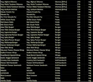 Road Bench Cafe menu 2