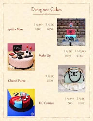 Dee's Bake Studio menu 2