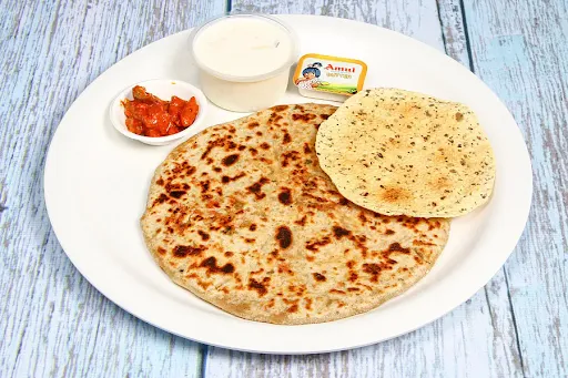 Mushroom And Cheese Da Paratha