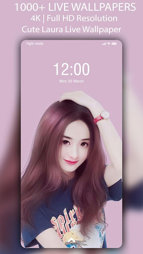 Cute Laura Live Wallpaper - Auto Change Wallpapers