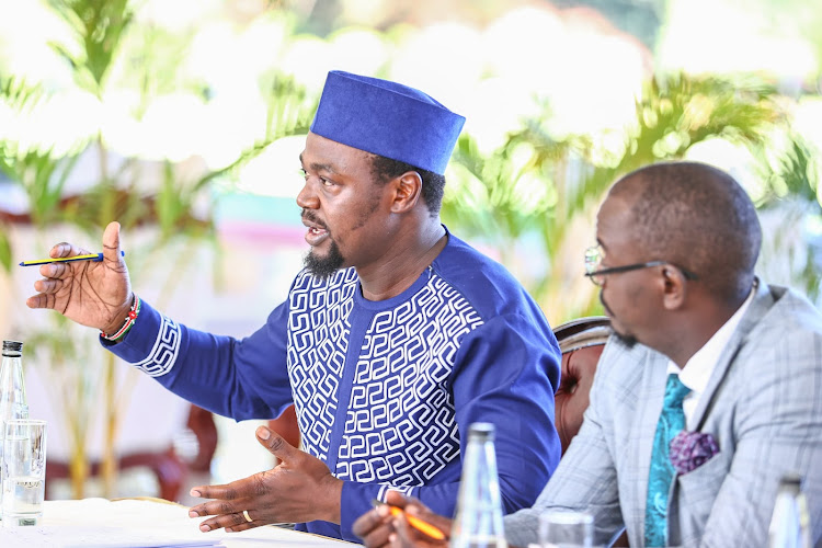 KMPDU secretary General Davji Atellah during the meeting convened by President William Ruto at Statehouse, Nairobi on May 11, 2024.