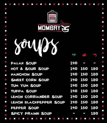 Mombay 25 menu 