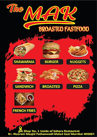 The Mak Broasted Fast Food menu 1