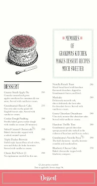 Grandmama's Cafe menu 2