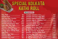 Special Kolkata Kathi Roll menu 1